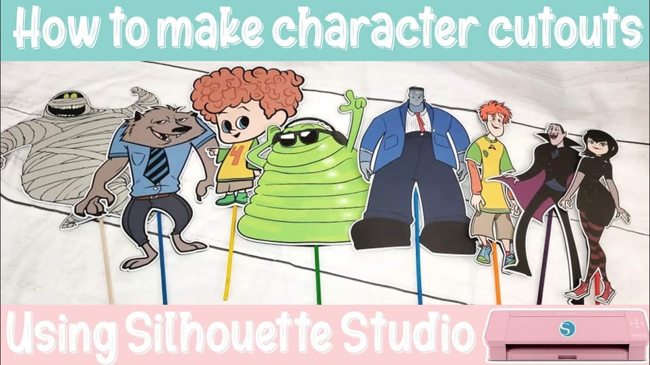 How to make character cutouts using Silhouette Studio