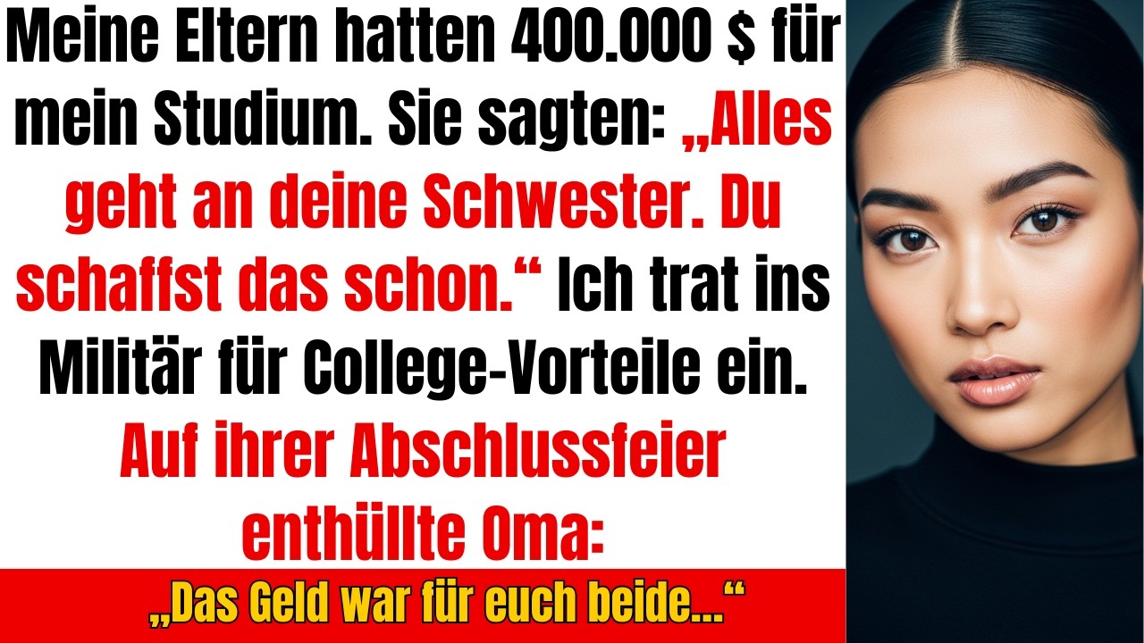 Meine Eltern zahlten f&uuml;r meine Schwester, aber nicht f&uuml;r mich &ndash; Dann weinte Papa