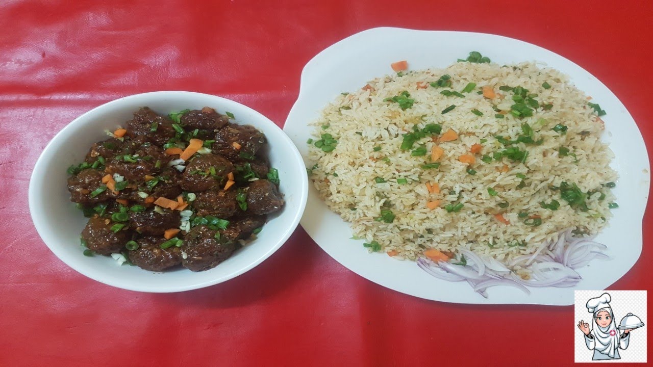 Veg Fried Rice, Veg manchurian!! Chinese recipe!! Gravy Manchurian!!!