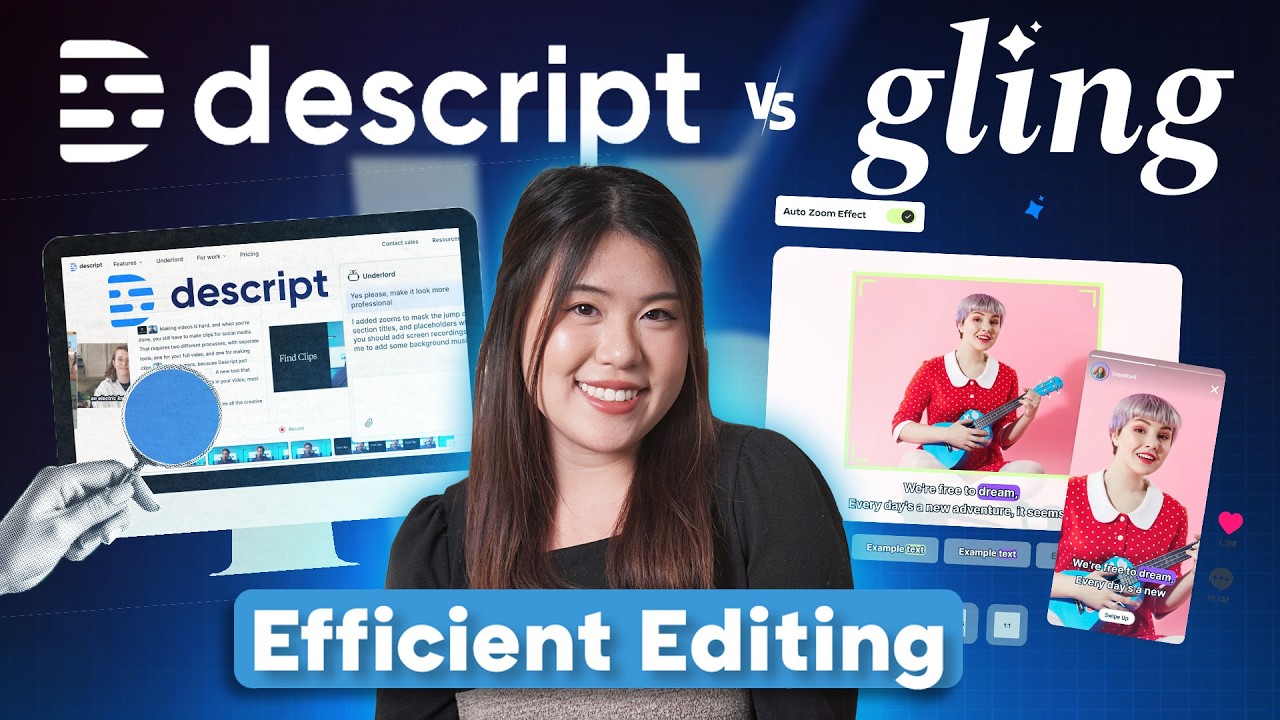 Descript vs Gling AI: Best AI Tool for Cutting Talking-Head Videos