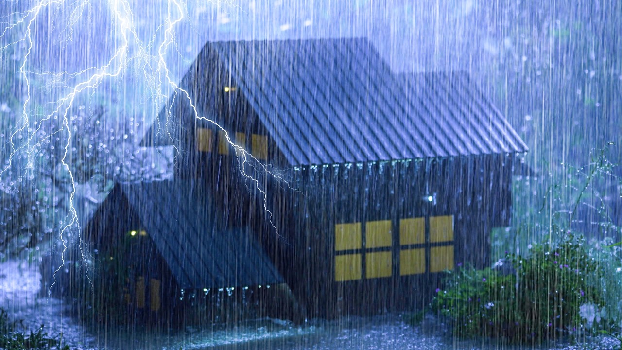 Sonido De Lluvia Para Dormir Con Truenos Fuertes ⛈️ Alivia El Estrés Y La Ansiedad Para Dormir