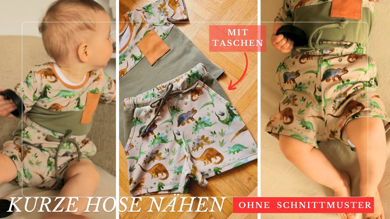 DIY kurze Hose nähen OHNE SCHNITTMUSTER ✂ super schnell & einfach ✂shorts nähen ✂ nähen für Anfänger