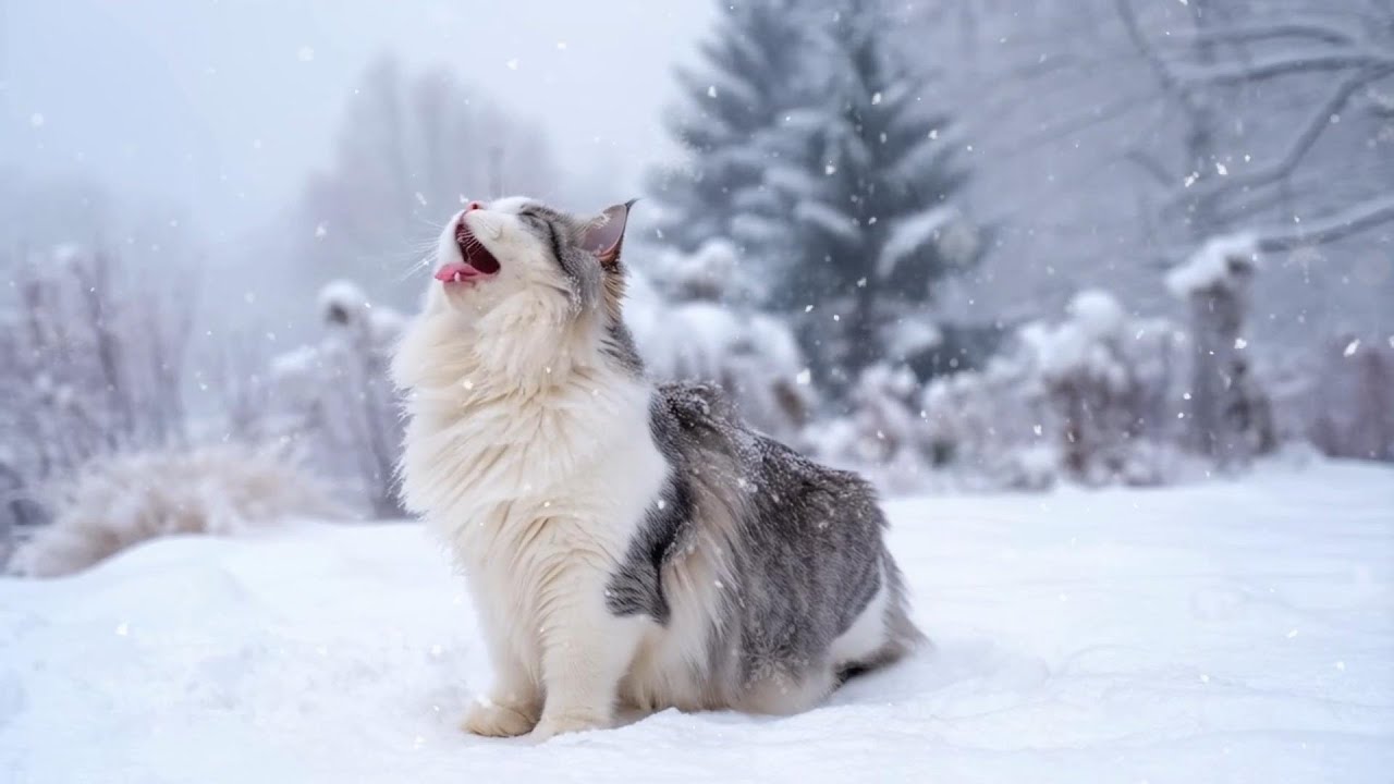 Snow + Cats = Adorable Dream