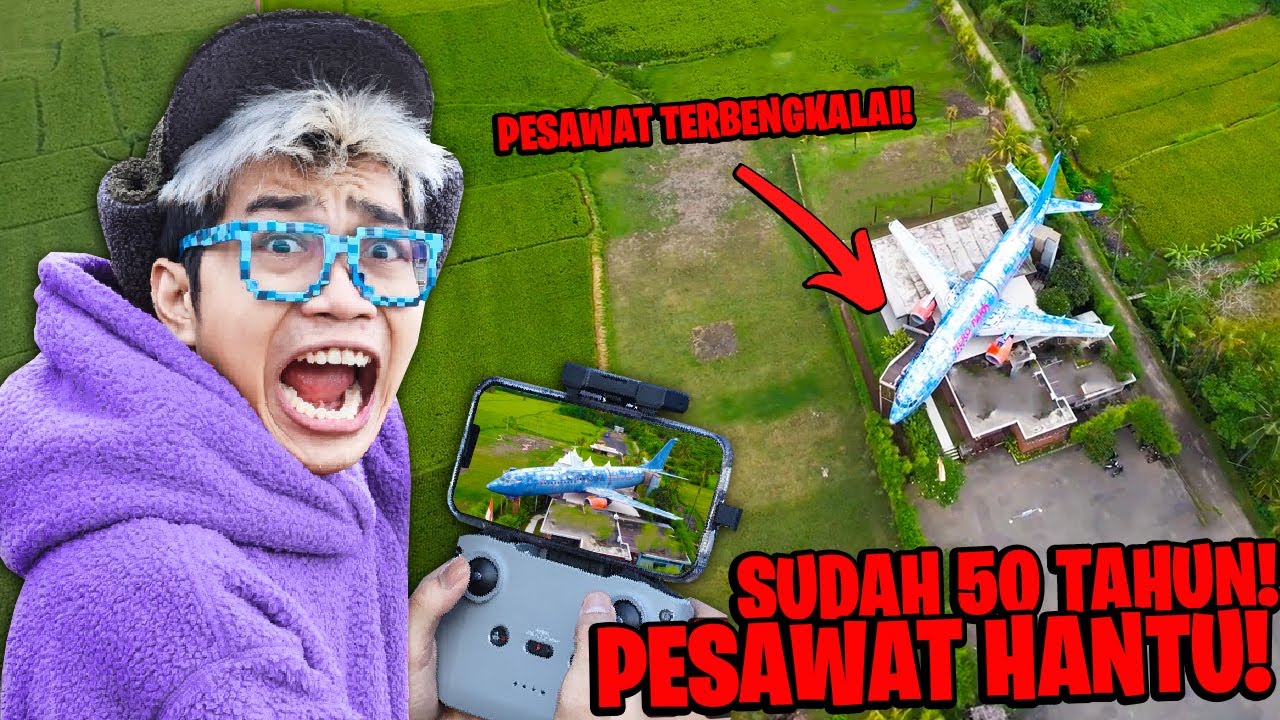 DRONE MENEMUKAN PESAWAT TERBENGKALAI SELAMA PULUHAN TAHUN, BANYAK PENAMPAKAN SERAM!!!