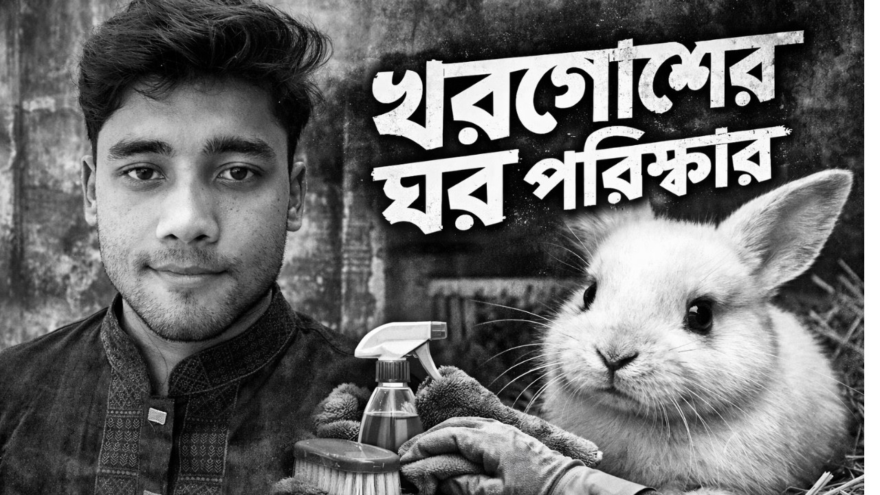 খরগোশের ঘর পরিষ্কার করার সঠিক নিয়ম | Rabbit House Cleaning Vlog | Rabbit House Bangladesh