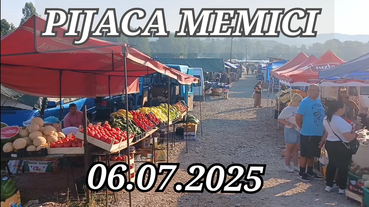 PIJACA MEMICI, od ranog jutra kupci navaljuju,