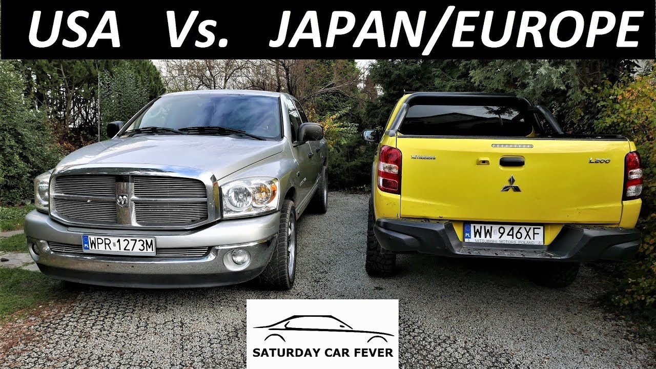 Dodge RAM 1500 5.7 HEMI V8 Vs. Mitsubishi L200 2.4 Diesel TEST PL