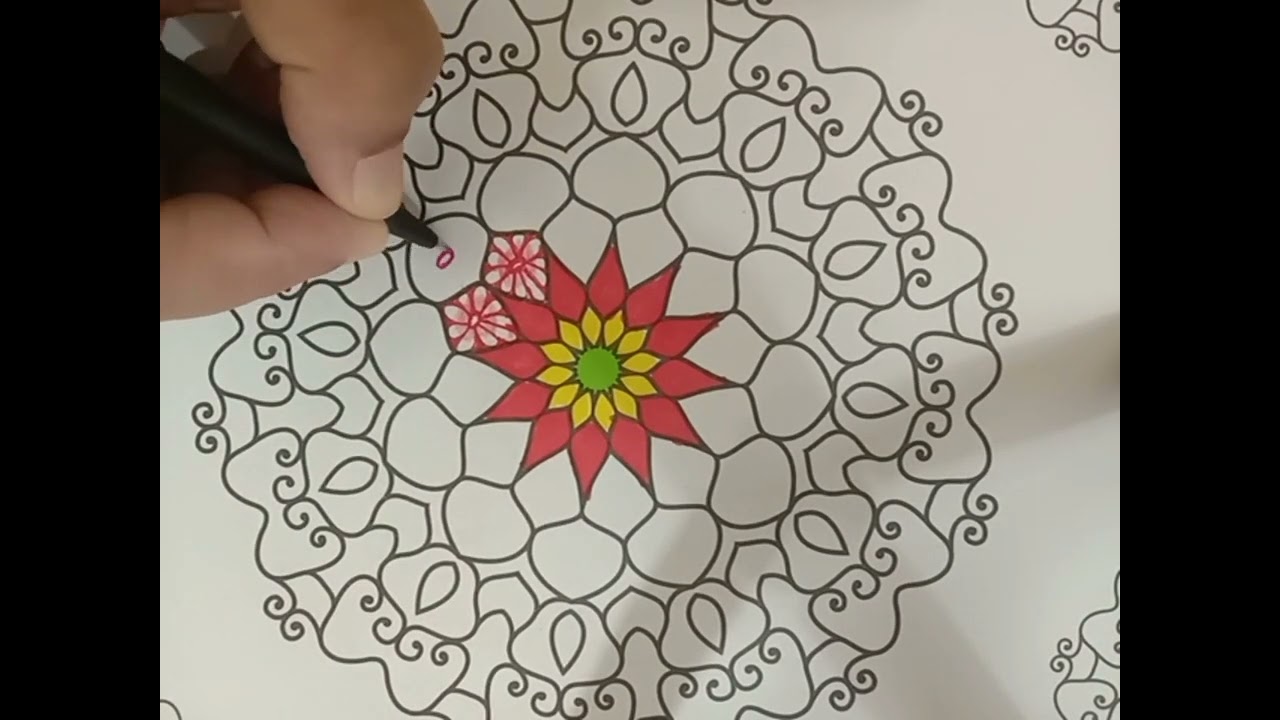 Mandala art colouring no 84