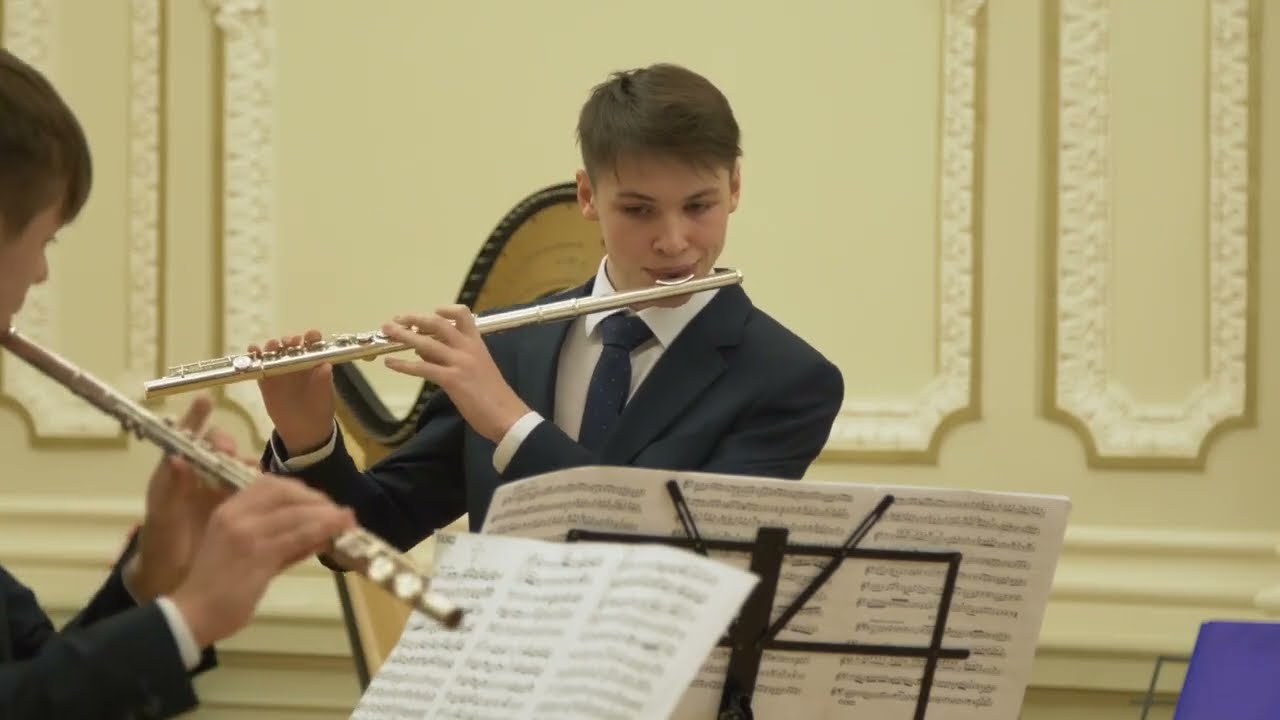 W.A. Mozart: G-dúr fuvoladuó: Allegro maestoso, Rondo fuvola duó