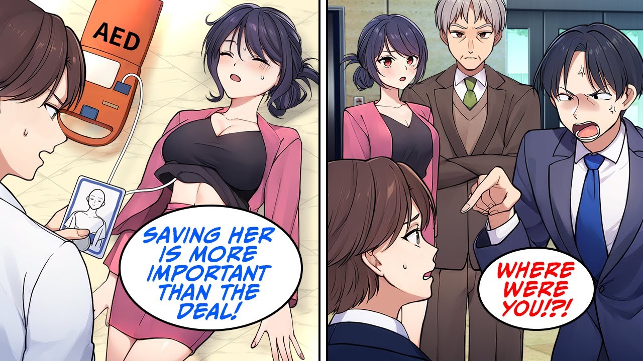 [Manga Dub] At the airport, I saved a beautiful woman who collapsed [RomCom]