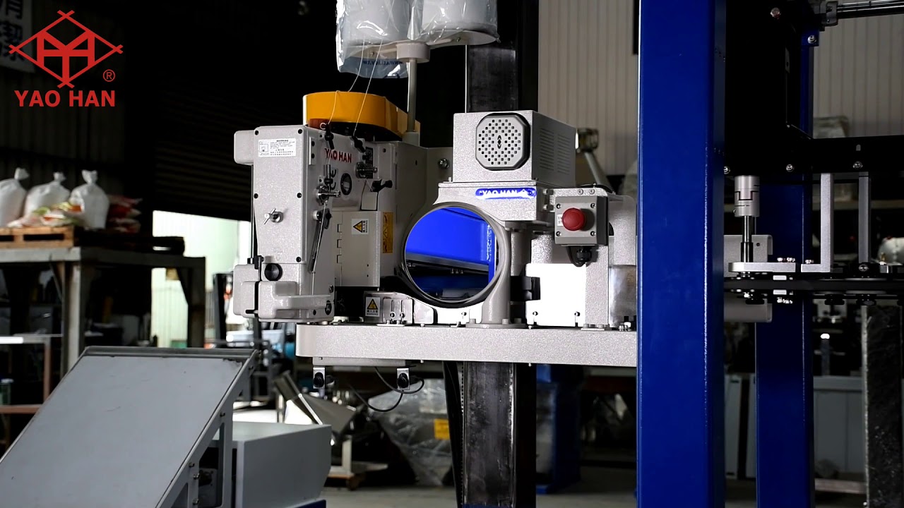 YAO HAN N980AC/TP2  HIGH SPEED BAG CLOSING MACHINE WITH AUTOMATIC FOLDING DEVICE