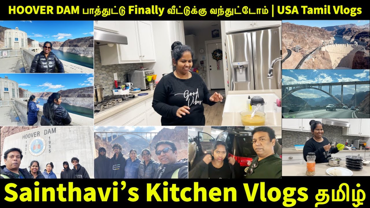 HOOVER DAM பாத்துட்டு Finally வீட்டுக்கு வந்துட்டோம் | Made My Fav Food | USA Tamil Vlogs