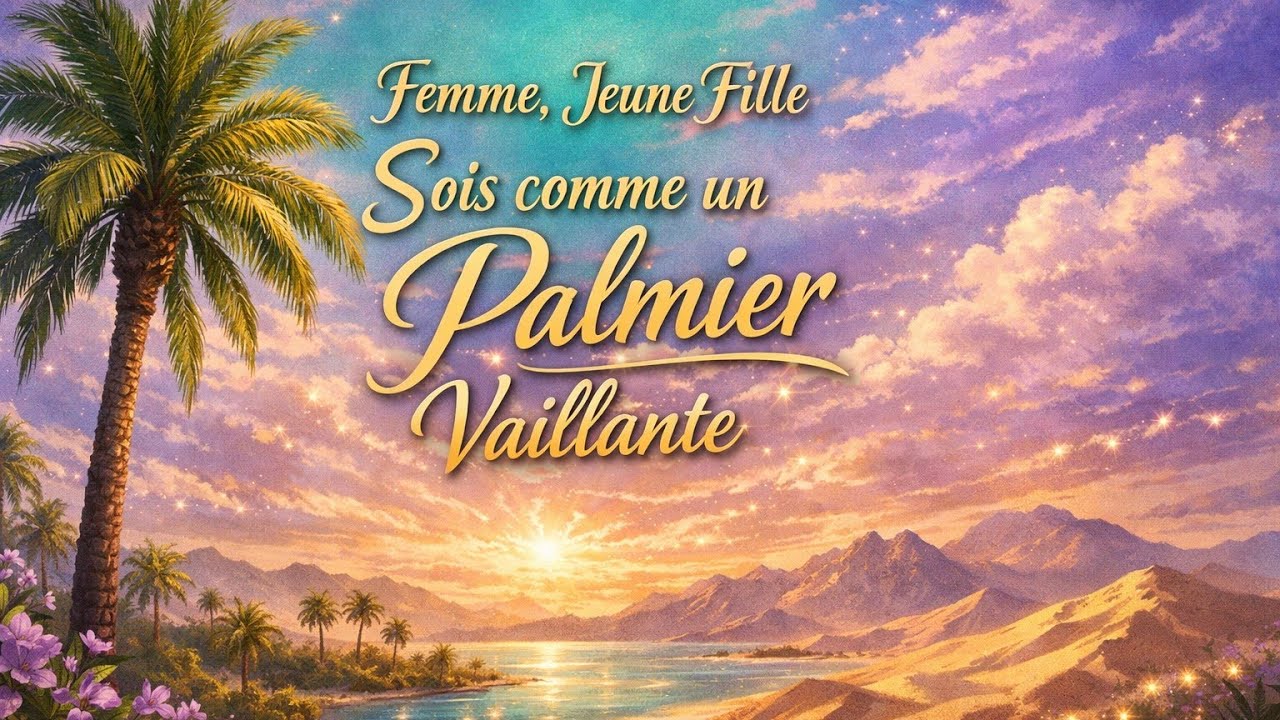 Femme, Jeune fille,Sois comme un palmier dès le commencement Dieu t'a créer intérieur de toi