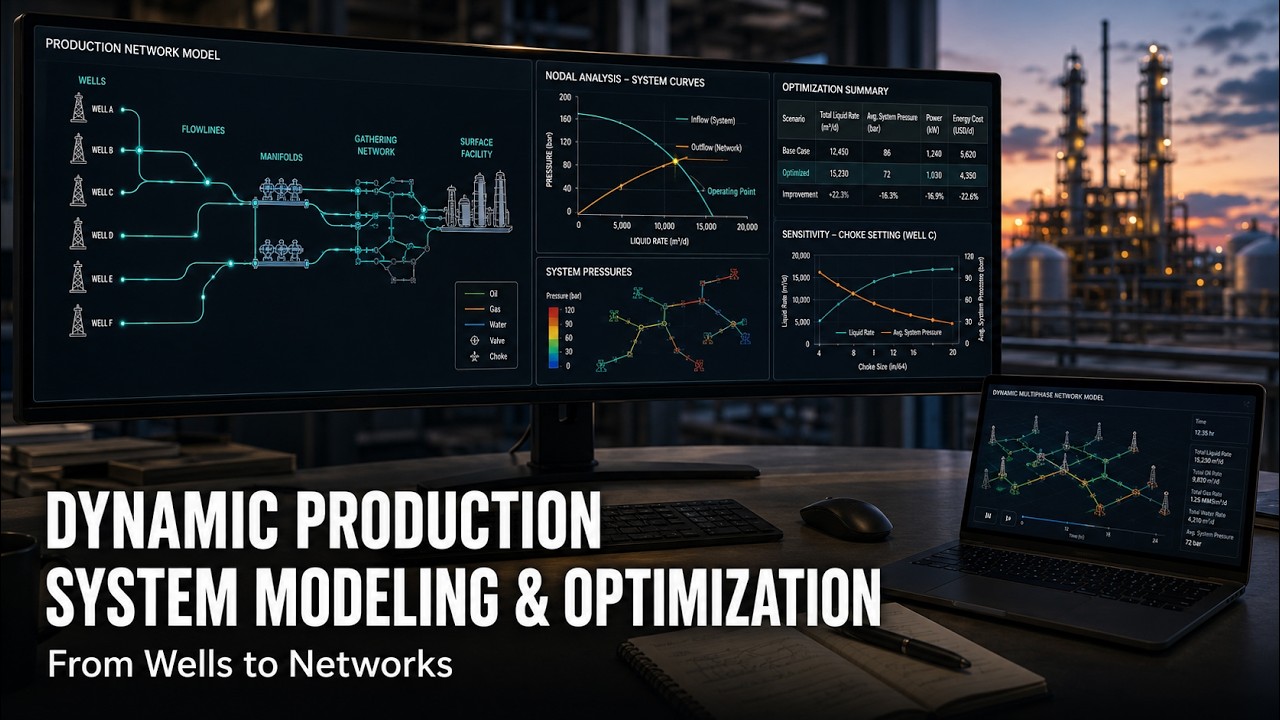 Dynamic Production System Modeling and Optimization: From Wells to Networks
