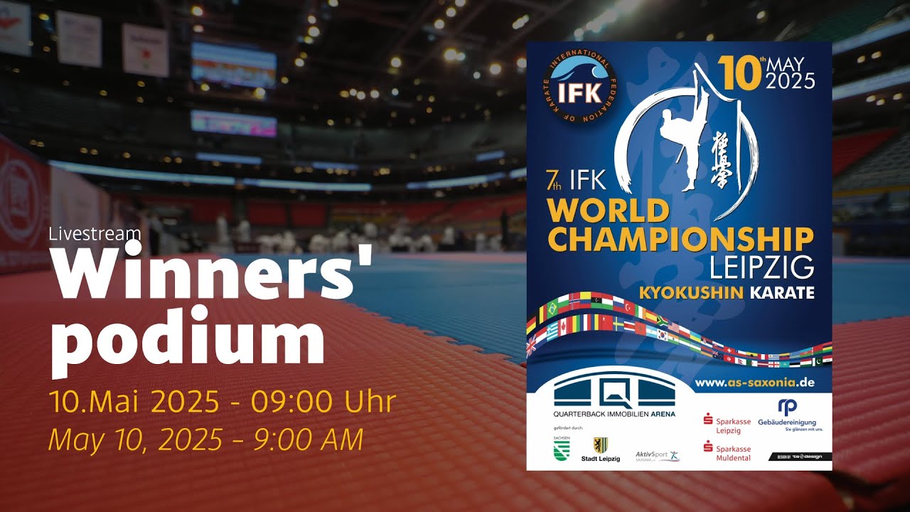 🏆 Victory Podium – IFK Kyokushin Karate World Championship 2025 – Award Ceremony Live from Leipzig