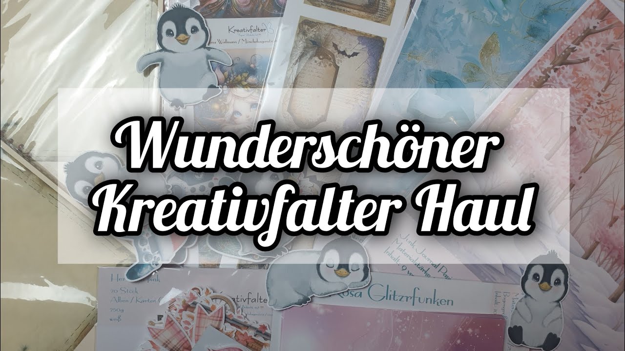 Kreativfalter Haul* Junkjournal Papier* Diecuts* Mega Überraschung 💕💕💕