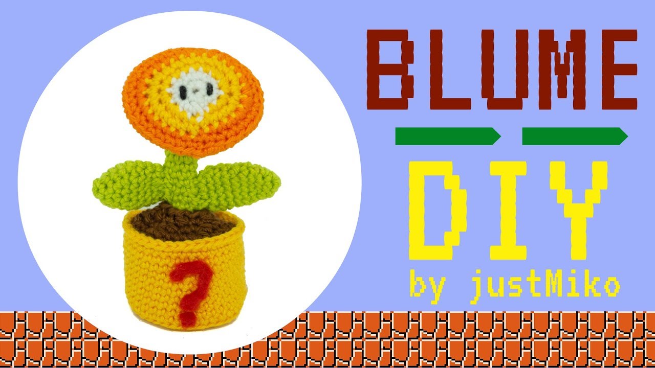 Super Mario Blume häkeln 🌻 *Do it Yourself* | Amigurumi by justMiko