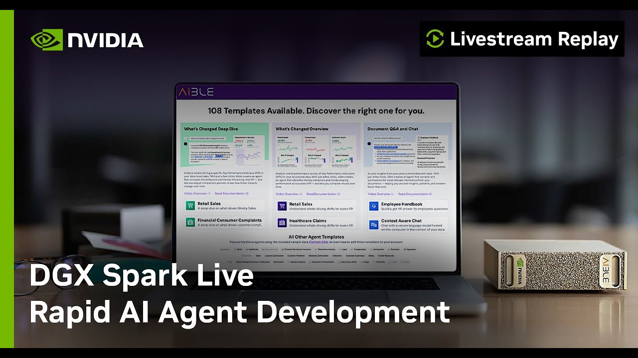 DGX Spark Live: Быстрая разработка агентов искусственного интеллекта
