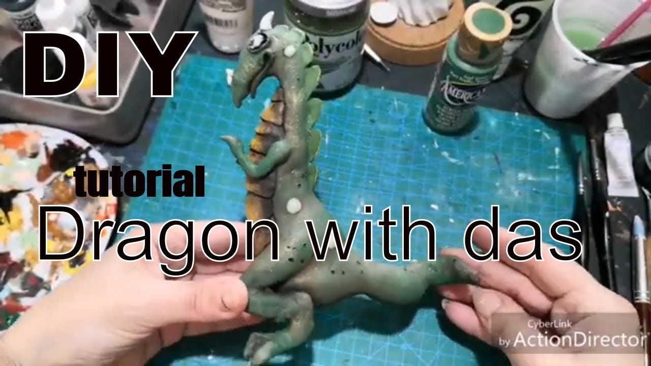 DIY - DRAGON /come realizzare un drago con il das - how to make a dragon with das