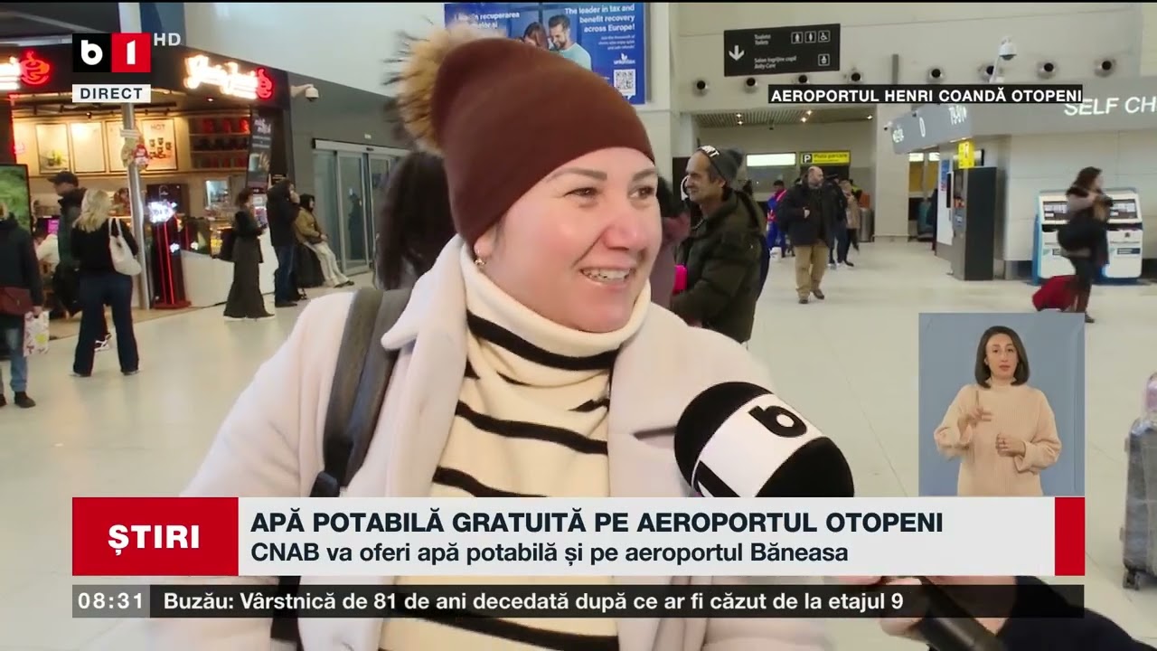 APĂ POTABILĂ GRATUITĂ PE AEROPORTUL OTOPENI_Știri B1TV_4 febr. 2026