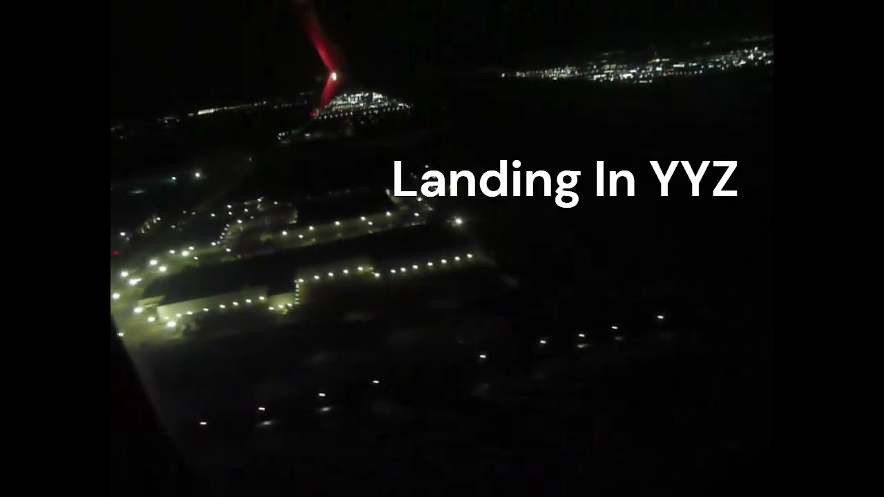 Night takeoff to Toronto 2 & Night landing in Toronto  #fly #flying #airplane #airline #airlines