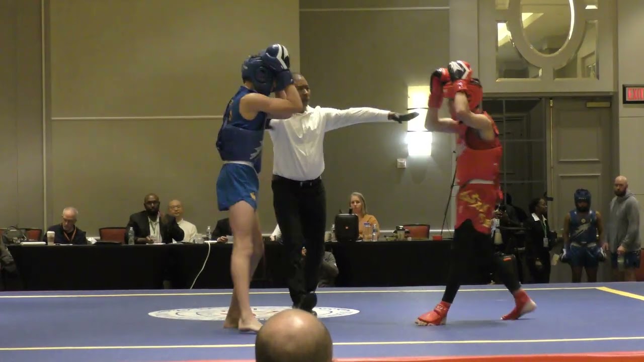 2025 US Junior Wushu Team Trials & Sanda Nationals - Leonardo Pastrana vs. Hawk Burns