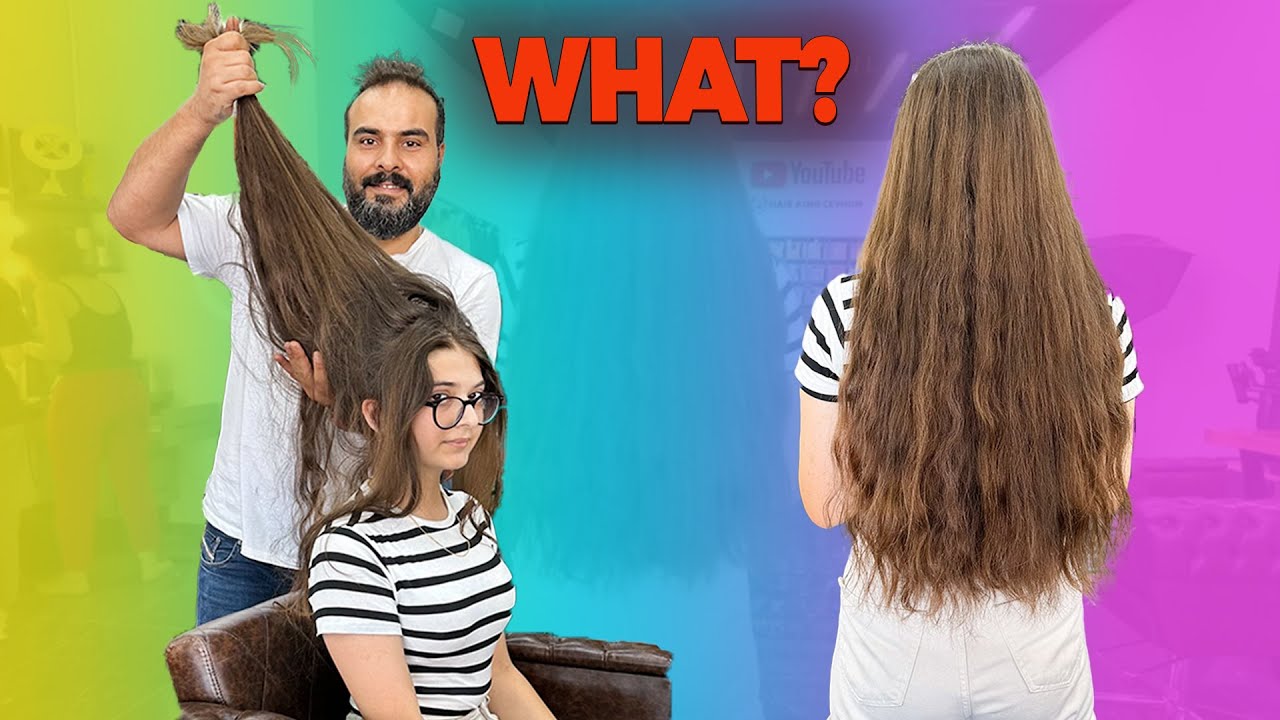 The incredibly multi-haired girl is more comfortable now. Multi-layered haircut