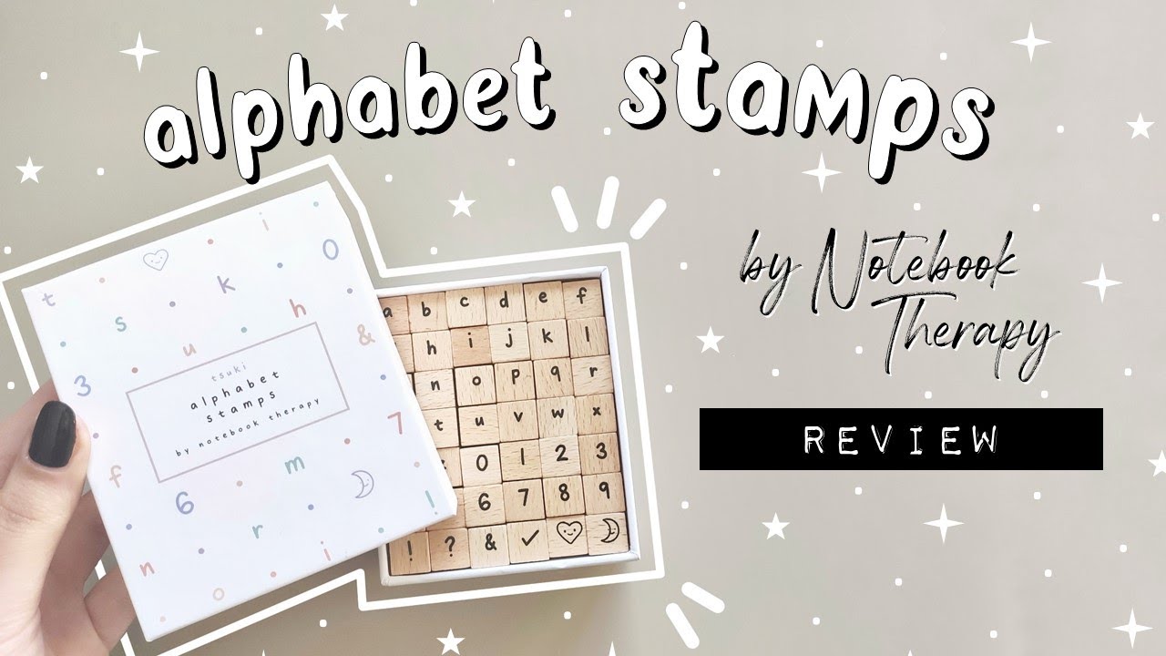 Notebook Therapy Alphabet Stamps Review + GIVEAWAY