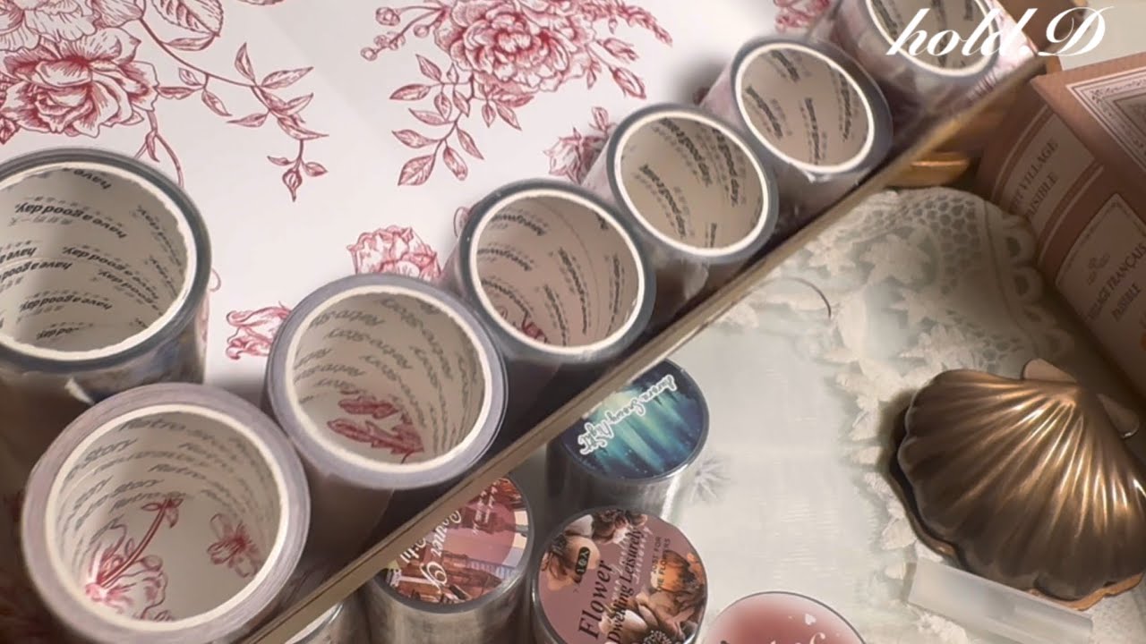 ASMR 설렘이 터지는 순간 Journalsay Supplies Unboxing #scrapbooking #papertherapy #콜라주 #collage 다꾸#Asmr#다꾸