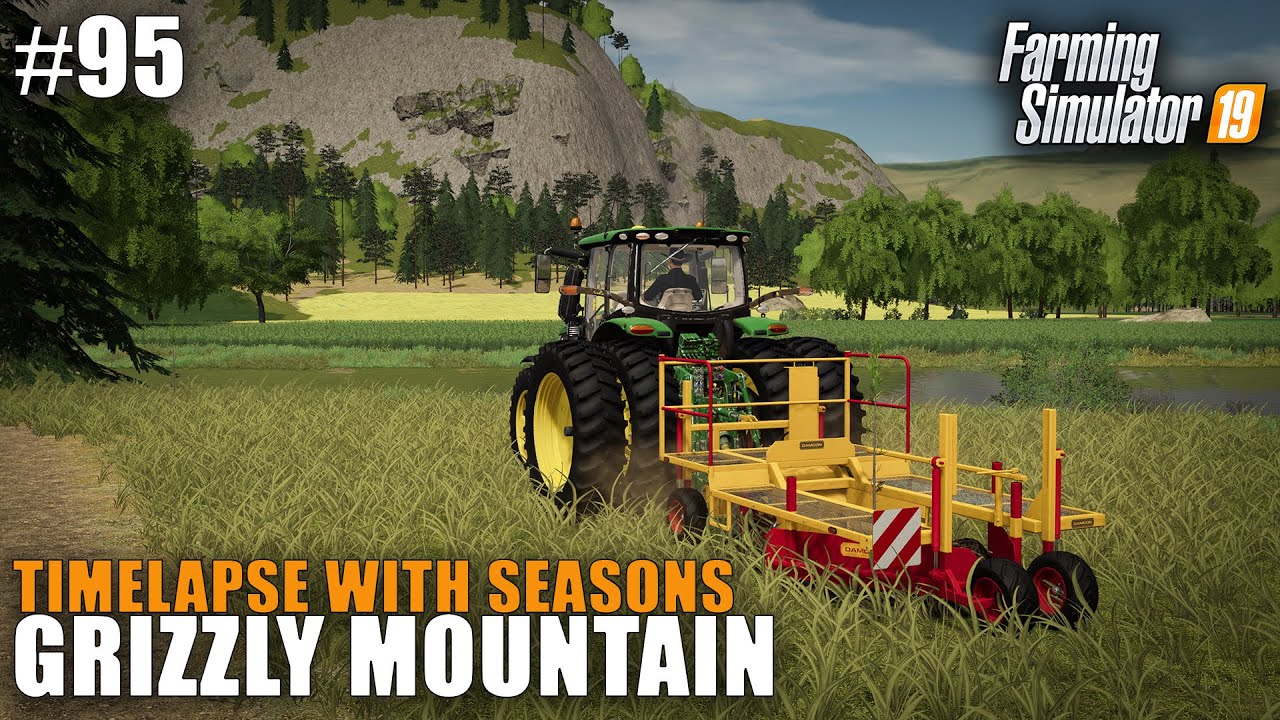 Grizzly Mountain Timelapse #95 Reforestation, Farming Simulator 19 Seasons