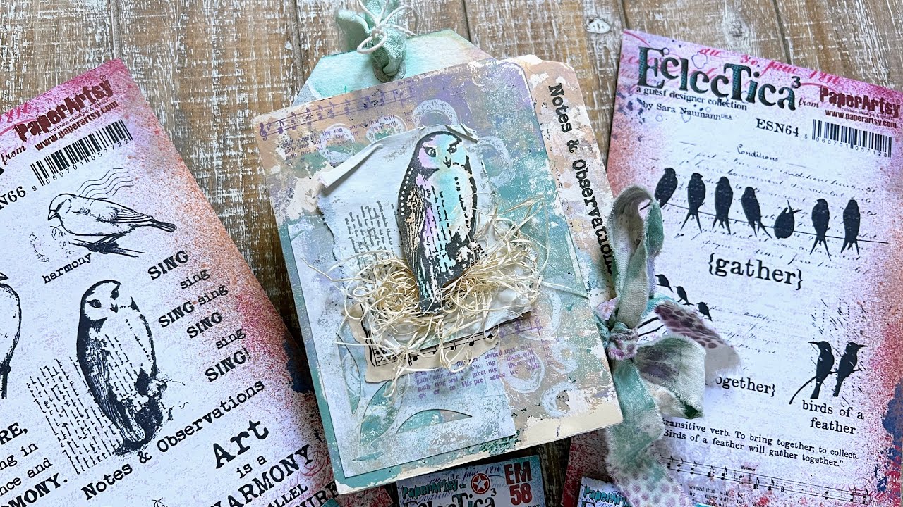 Gel Printed File Folder Folio Tutorial