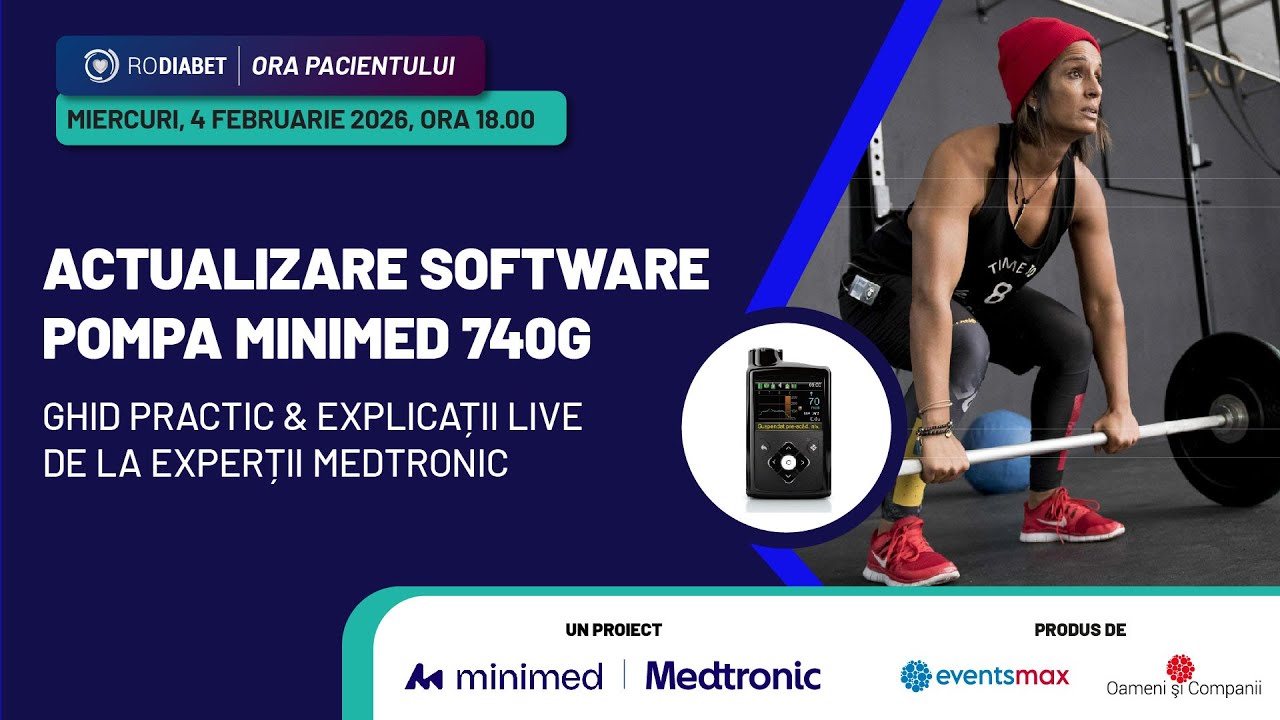 Ora Pacientului Rodiabet: Actualizare software pompa MiniMed740G 4 februarie 2026