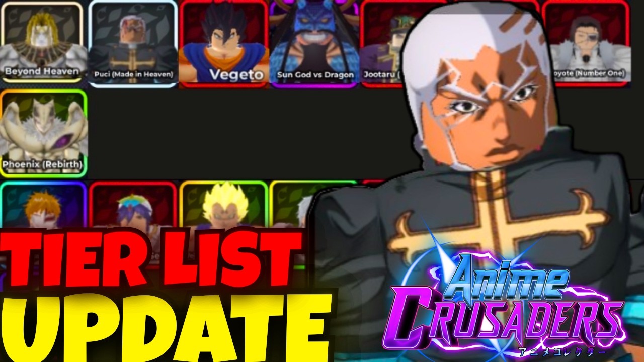 MELHOR TIER LIST da NOVA UPDATE 4.5 de JoJo do Anime Crusaders!