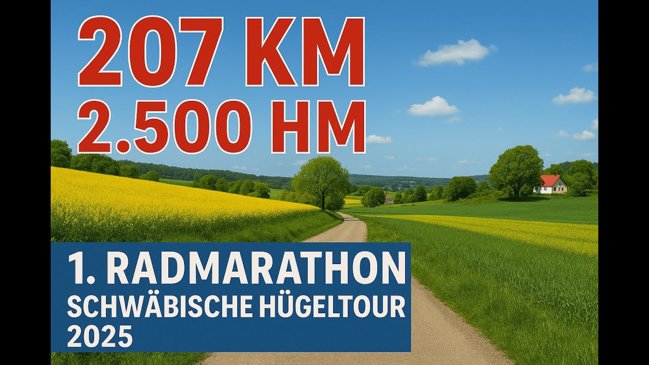 2500 Höhenmeter auf 207 km – Mein Tag auf der Schwäbischen Hügeltour 2025
