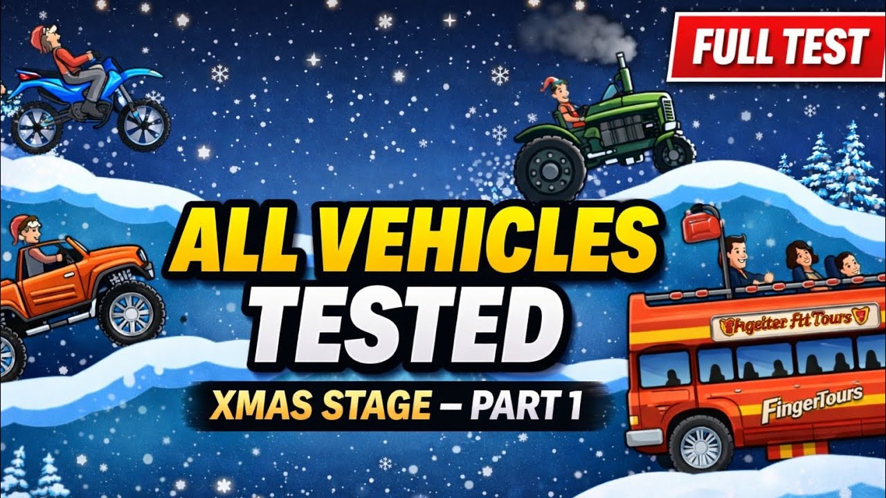 Ultimate Xmas Stage Test – All Cars & Buses! 🎄 Part-1