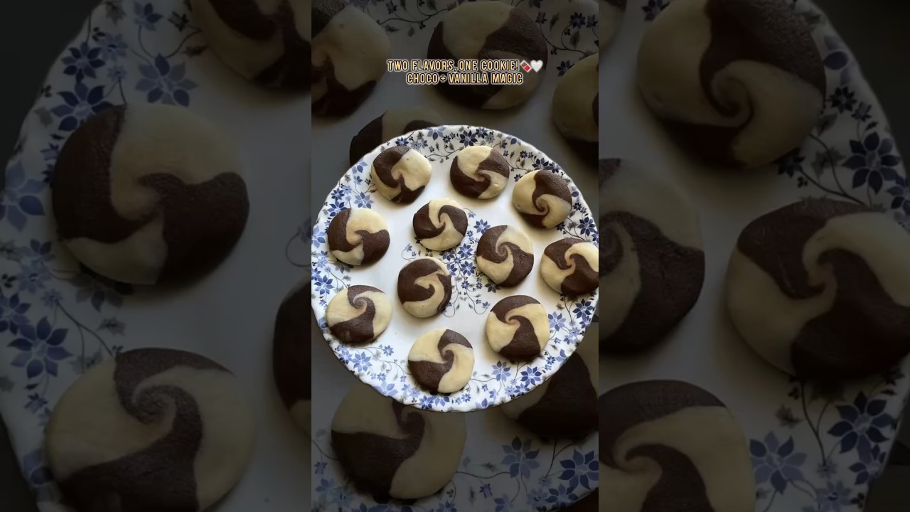 Homemade 2 in 1 cookies 🍪 | Vanilla + chocolate