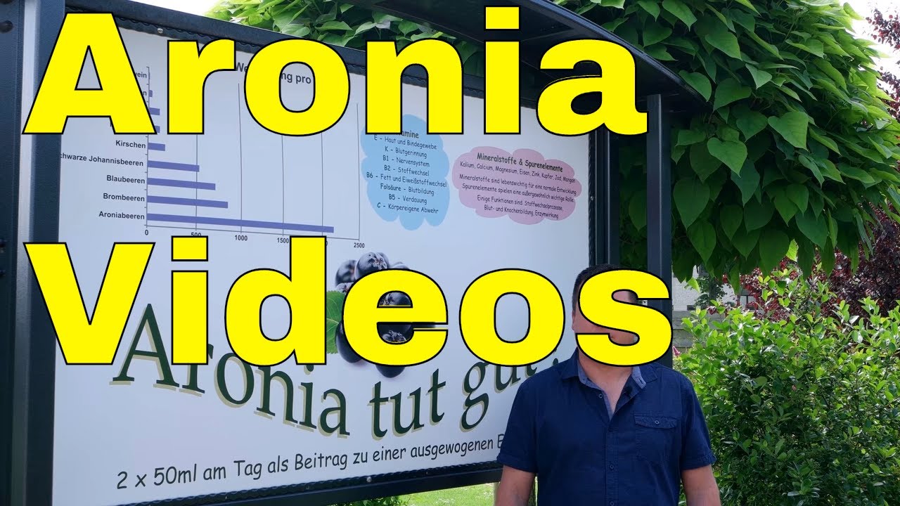 ⭐⭐ Videos rund um die Aroniabeere - Aronia Anbau Aronia Ernte und Aronia Rezepte ⭐⭐