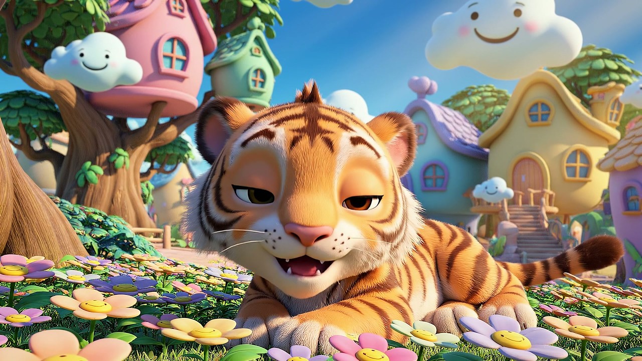 El Bebé Tigre dice Rugido Rugido Raa | Canciones de Animales y Sonidos de la Selva