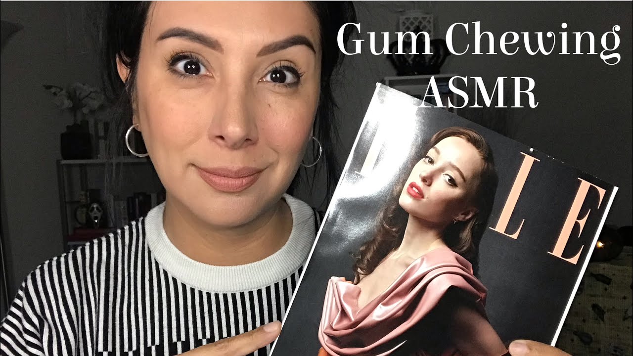 ASMR жевания жвачки: пролистайте журнал Elle