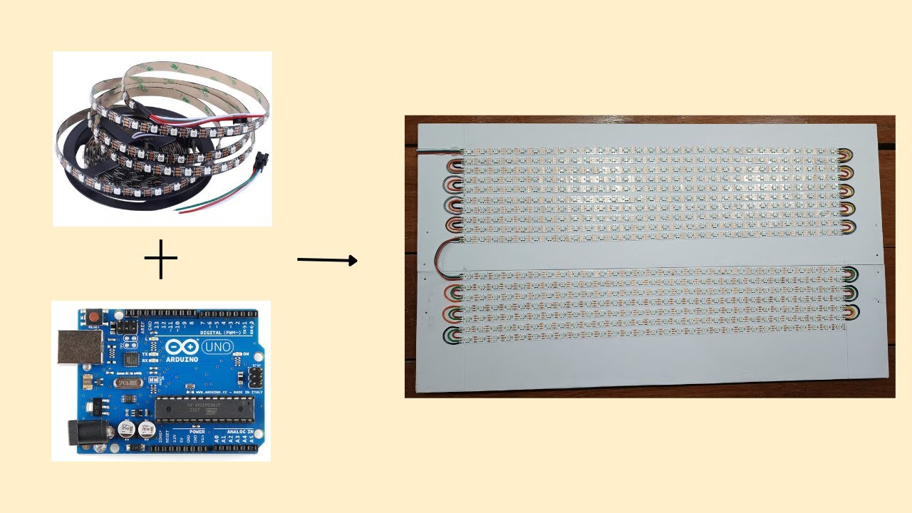 LED Scrolling Text Display using WS2812 LED Strip and Arduino#electronic#arduinoproject #trending