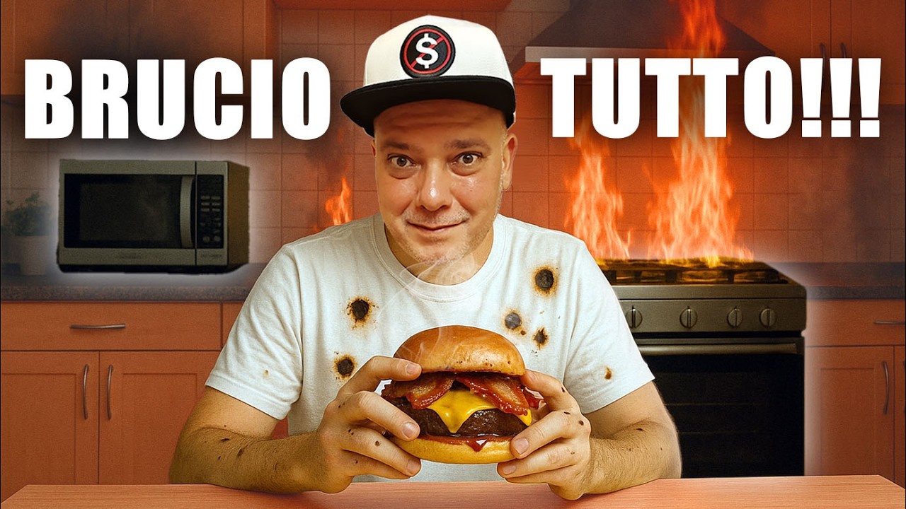 Cucino al Microonde il BACON BURGER del LIDL ..e BRUCIO il Forno !!!