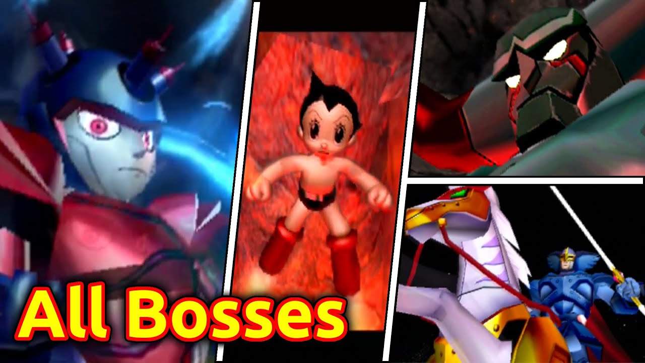 Astro Boy - All Bosses (PS2) [2004]