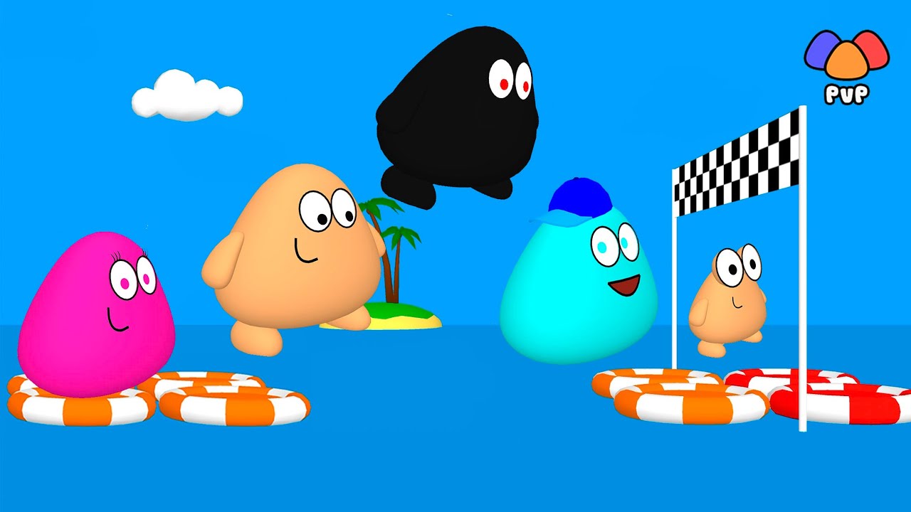 Pou 3D PvP Water Hop | Pou Vlogs