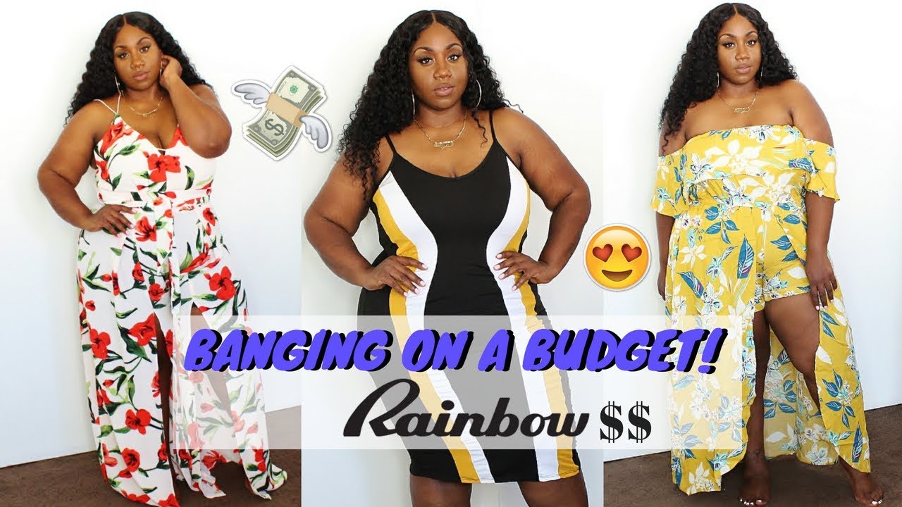 BANGING ON A BUDGET! PLUS SIZE SUMMER RAINBOW SHOPS HAUL 2018!