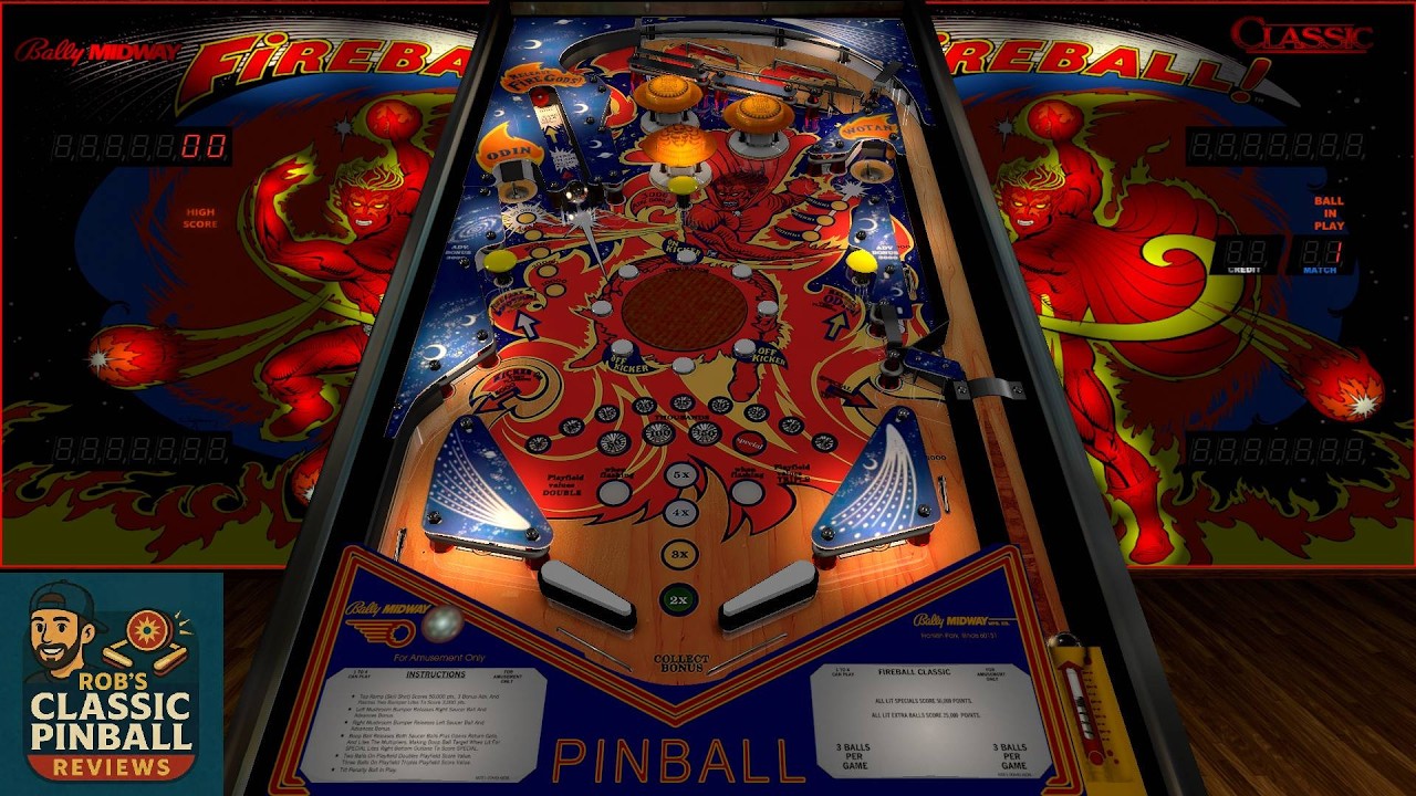 Fireball Bally 1972 Classic Pinball Review & Gameplay