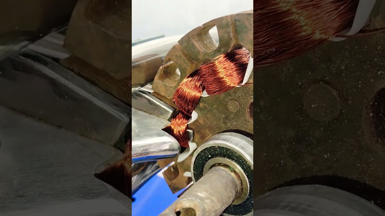 Cilling fan winding mechine #shortvideo #shortsfeed #fanwindingkaisekare @TechnicianSagar