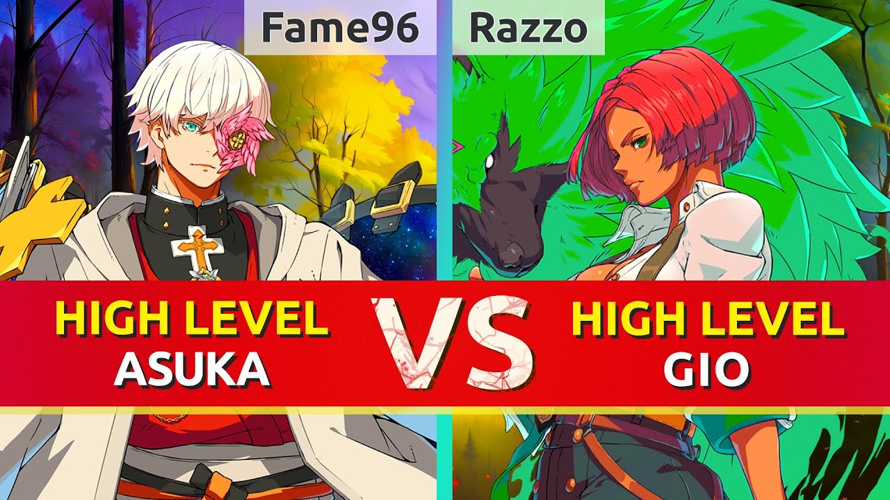 GGST ▰ Fame96 (Asuka) vs Razzo (Giovanna). Guilty Gear Strive High Level Gameplay