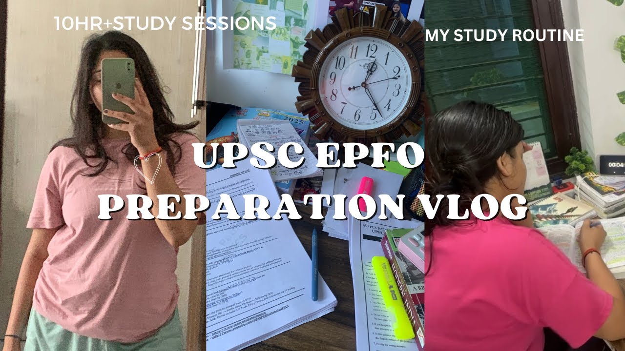 UPSC EPFO Preparation Vlog 📚| My study routine and strategy | UPSC study vlog #lbsnaa #upsc #study 