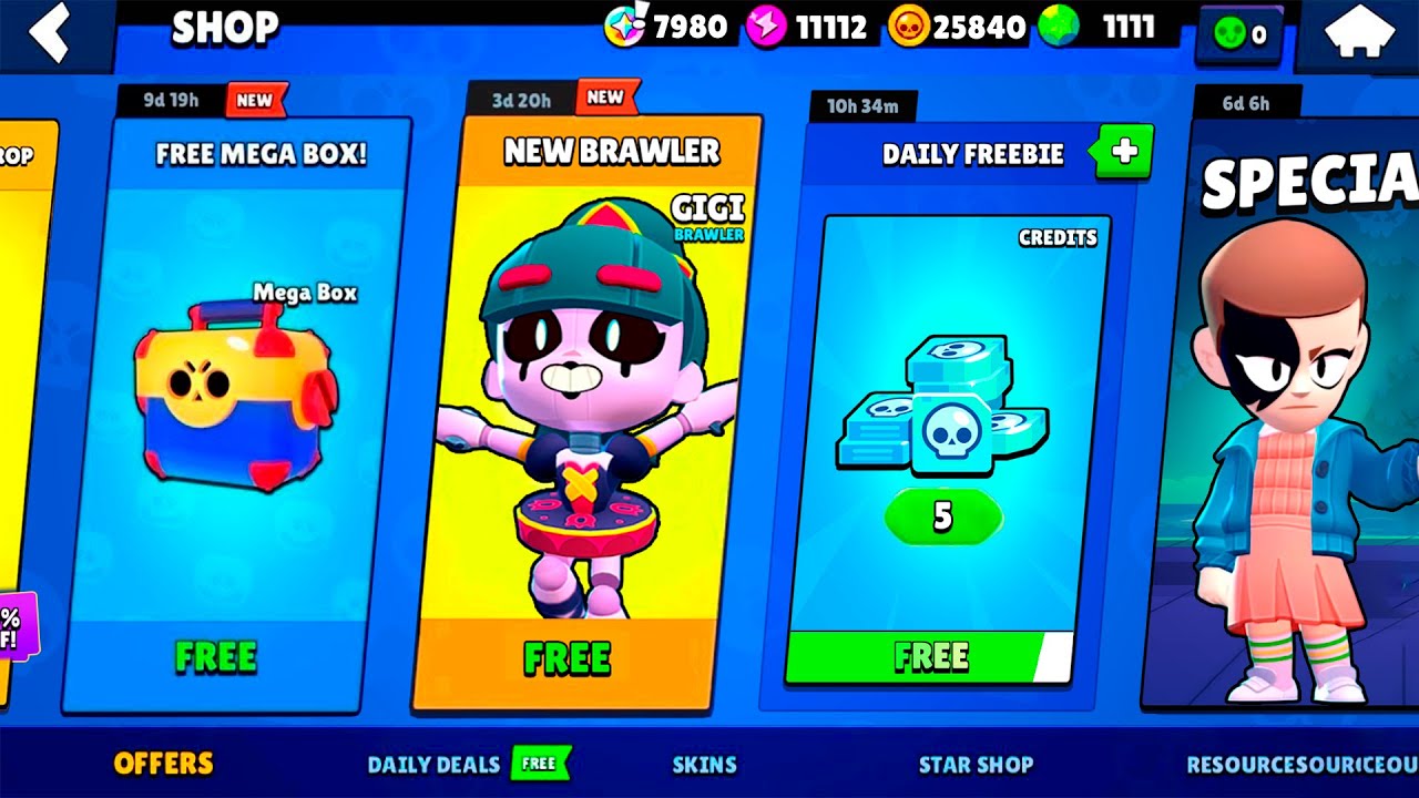 СПАСИБО!!!😍🎁- БЕСПЛАТНЫЕ ПОДАРКИ ДЛЯ GIGI | Brawl Stars