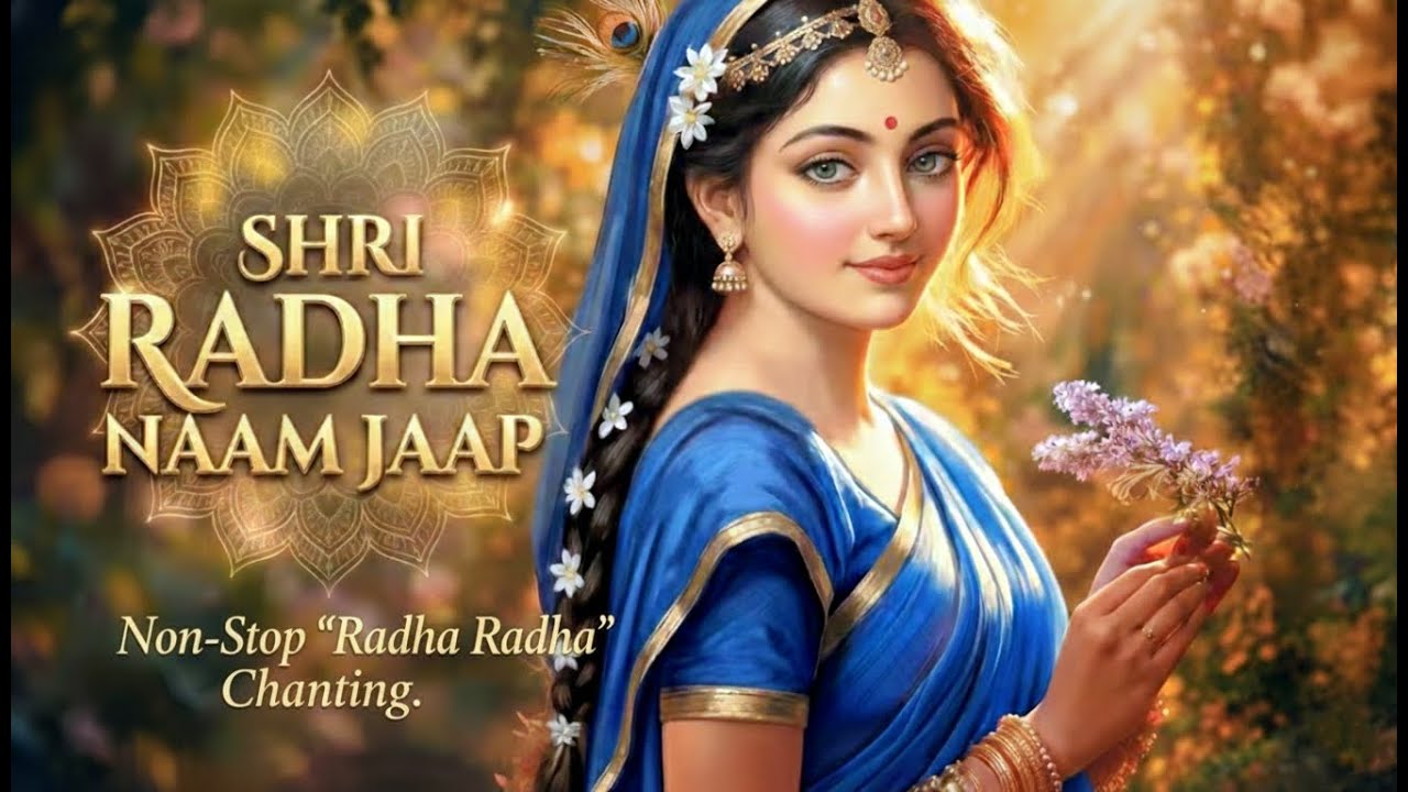 Non-Stop Radha Radha Chanting | 108 Times Jaap for Positive Energy | Bhakti Swaram
